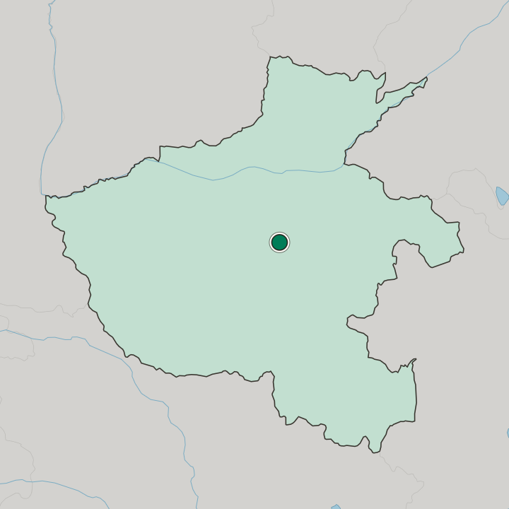 Map showing Xuchang — In Henan