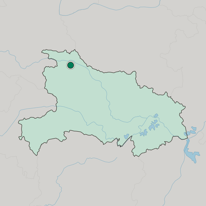 Map showing Shiyan — In Hubei
