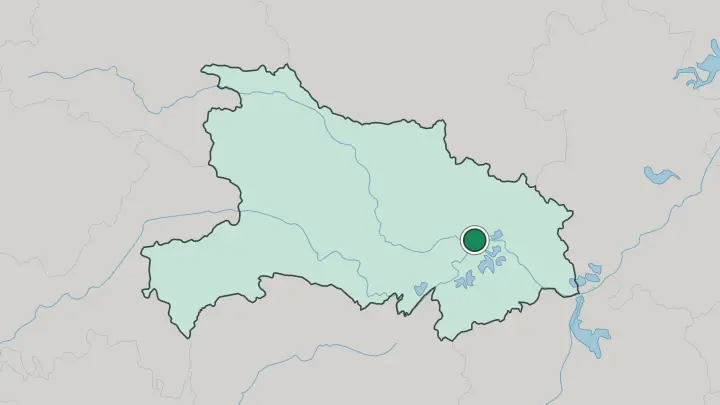 Map of Wuhan in China