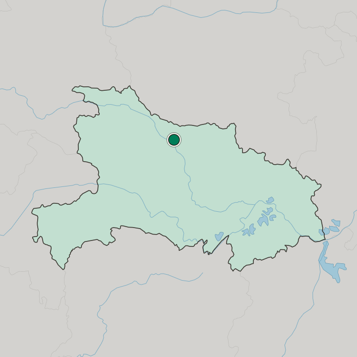 Map showing Xiangyang — In Hubei