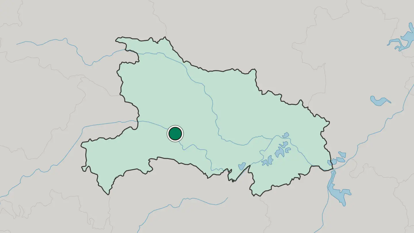 Map of Yichang in China