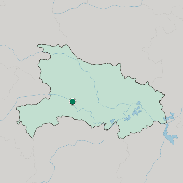 Map showing Yichang — In Hubei