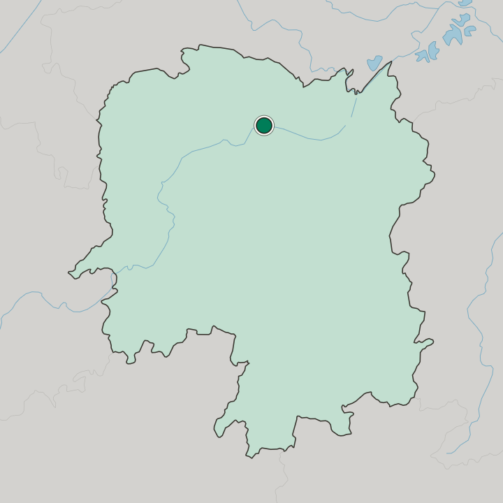 Map showing Changde — In Hunan