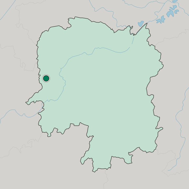 Map showing Fenghuang — In Hunan