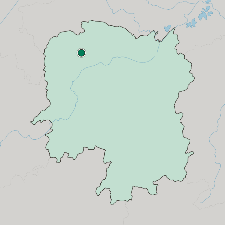 Map showing Zhangjiajie — In Hunan