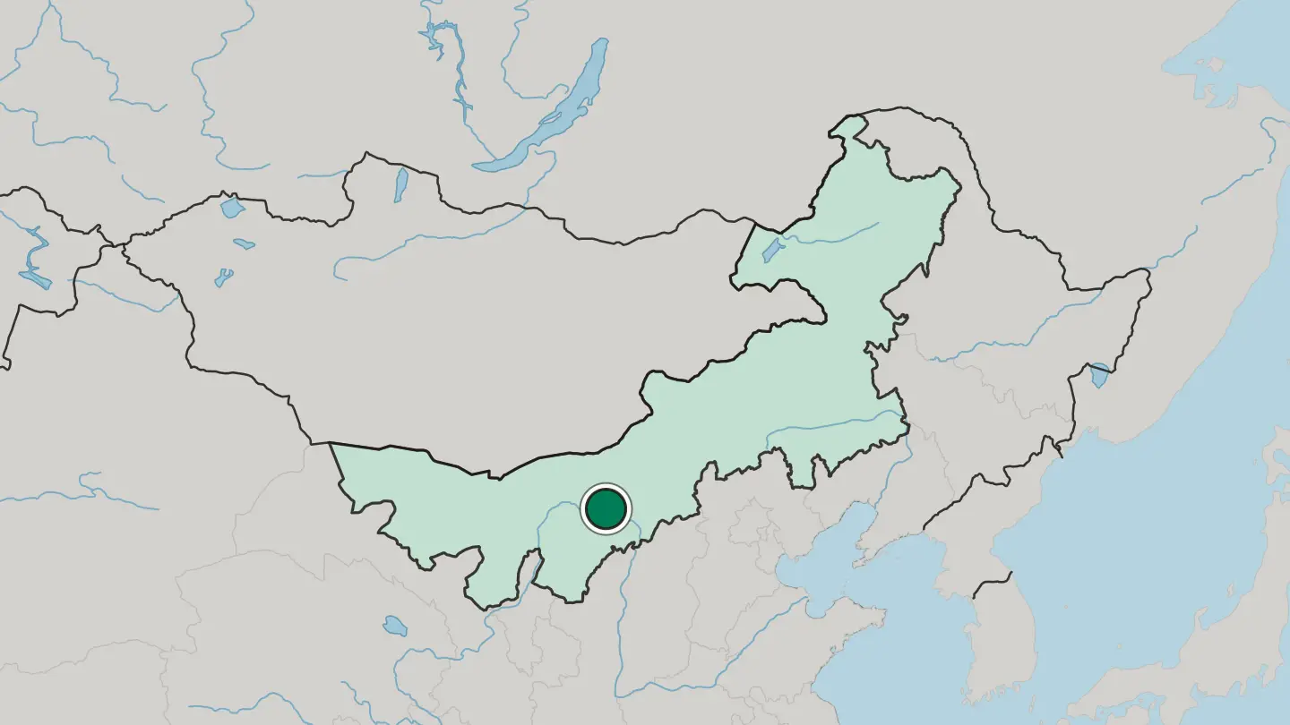Map of Baotou in China