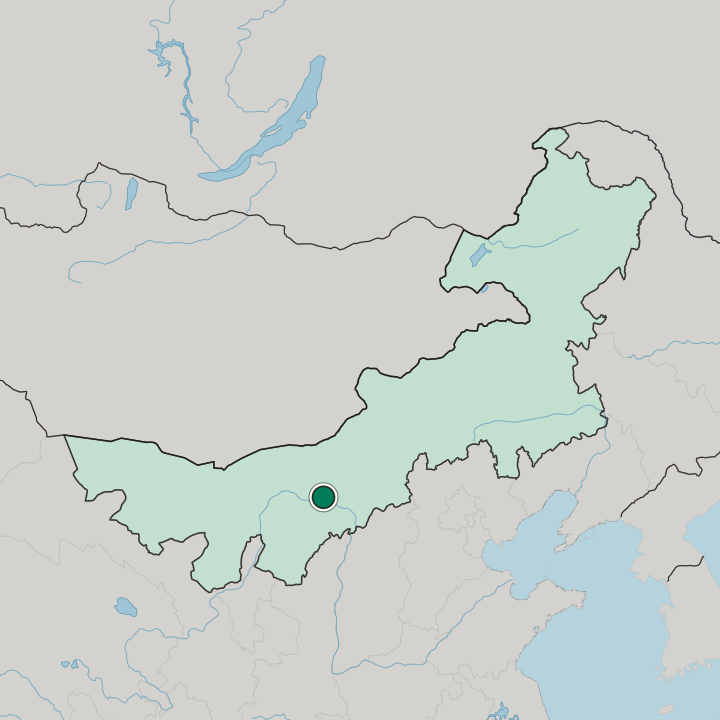 Map showing Baotou — In Inner Mongolia Autonomous Region