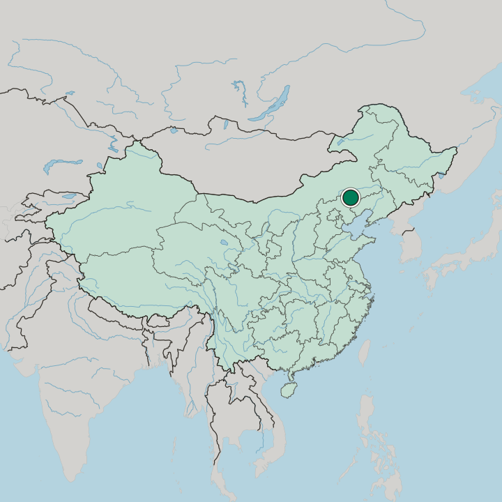 Map showing Chifeng — In China