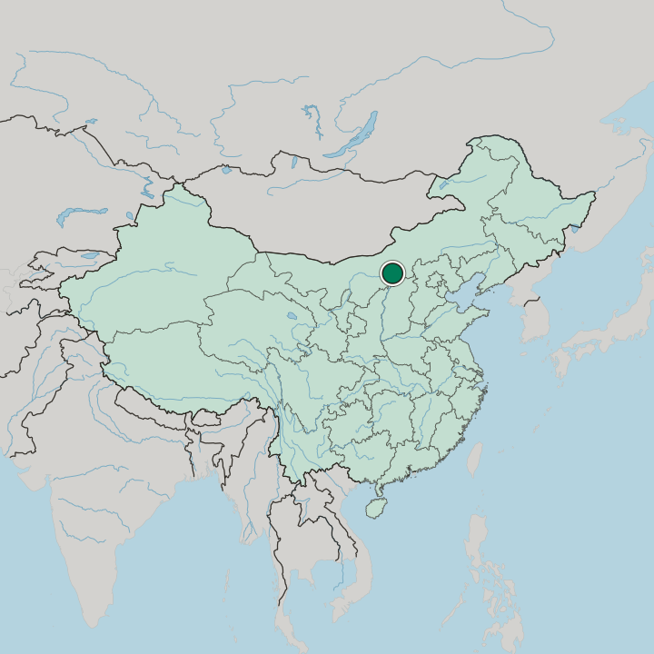 Map showing Hohhot — In China