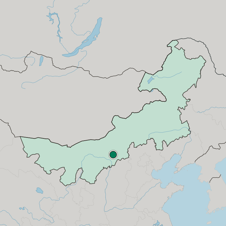 Map showing Hohhot — In Inner Mongolia Autonomous Region