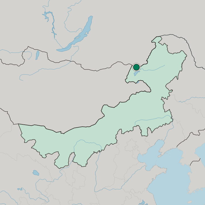 Map showing Manzhouli — In Inner Mongolia Autonomous Region