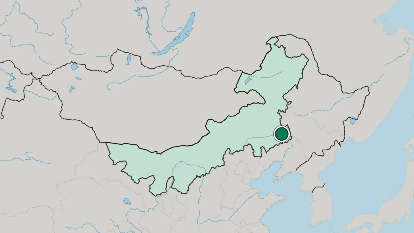 Map of Tongliao in China