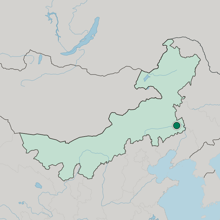 Map showing Tongliao — In Inner Mongolia Autonomous Region