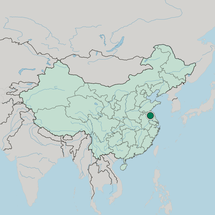 Map showing Huai'an — In China