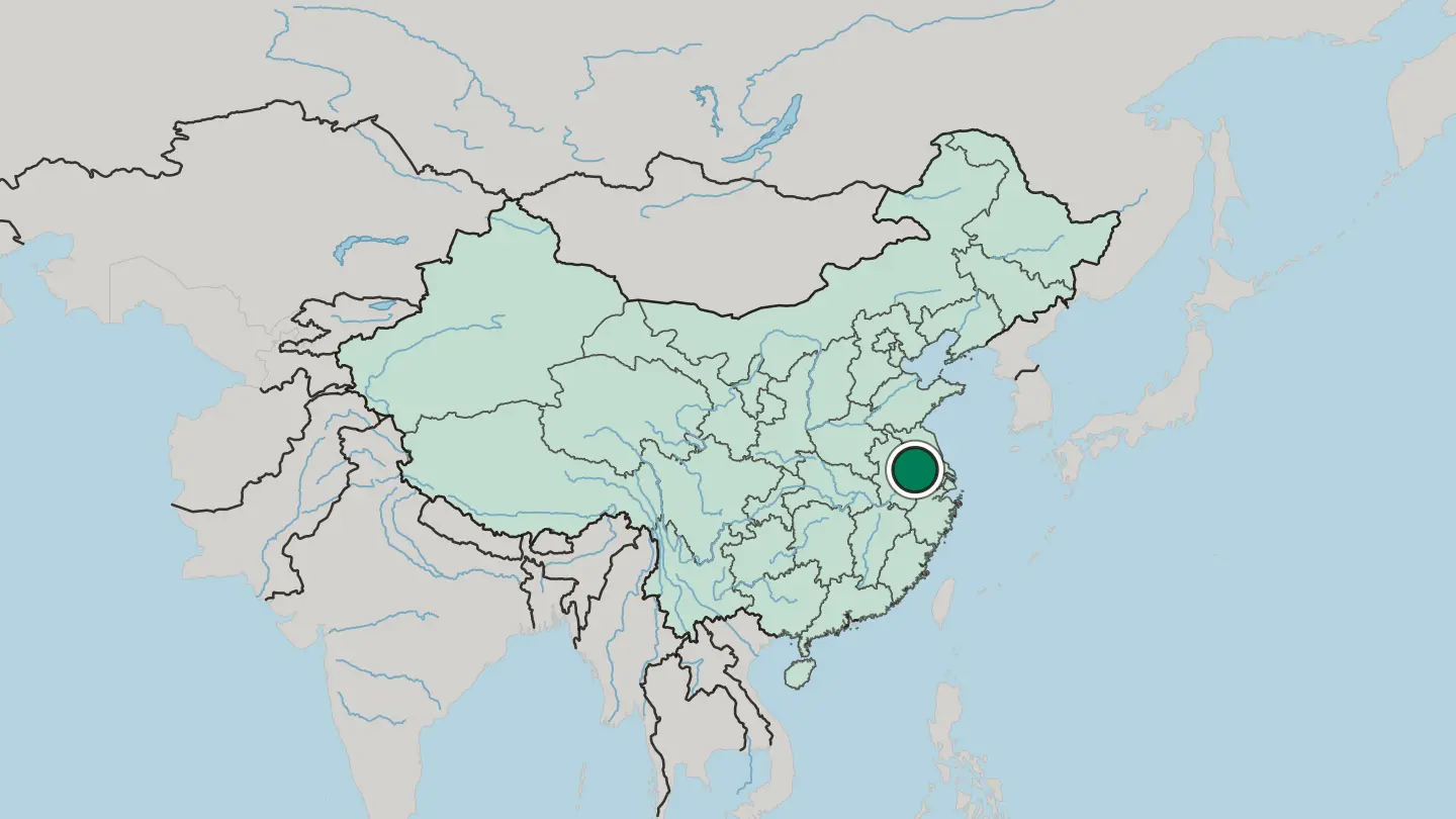 Map of Nanjing in China