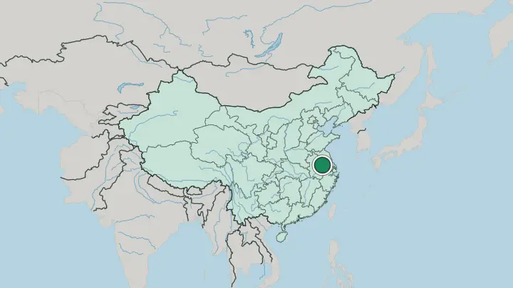 Map of Nanjing in China