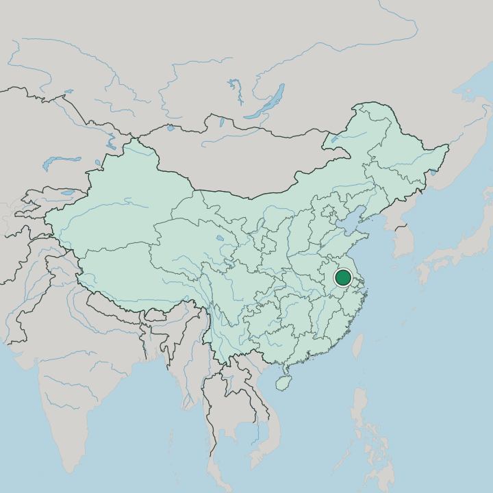 Map showing Nanjing — In China