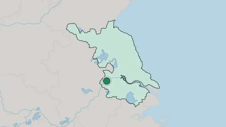 Map of Nanjing in China