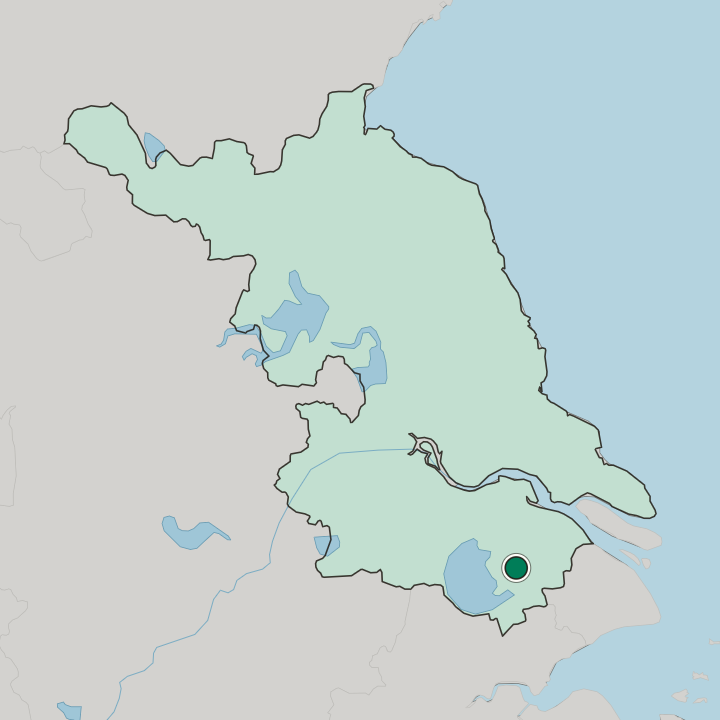 Map showing Suzhou — In Jiangsu
