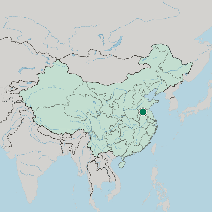Map showing Tongshan — In China