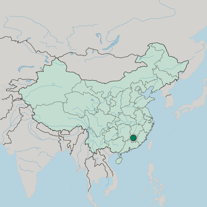 Map showing Ganzhou — In China