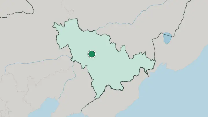 Map of Changchun in China