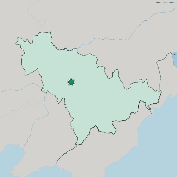 Map showing Changchun — In Jilin