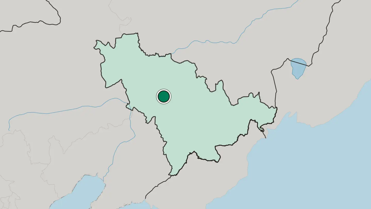 Map of Changchun in China
