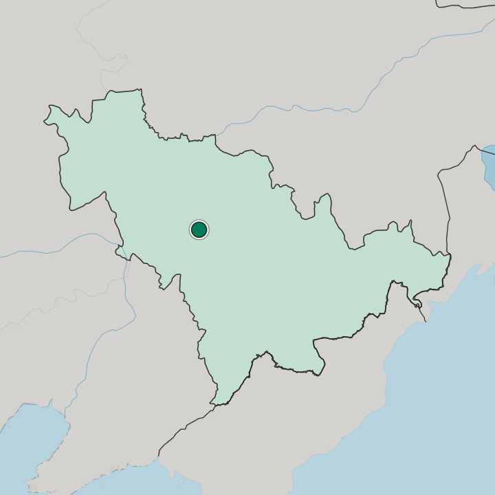 Map showing Changchun — In Jilin