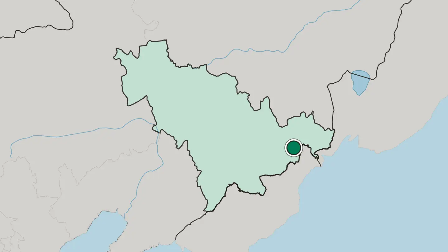 Map of Yanji in China
