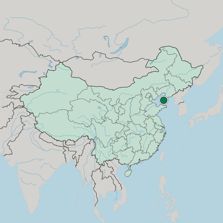 Map showing Dalian — In China