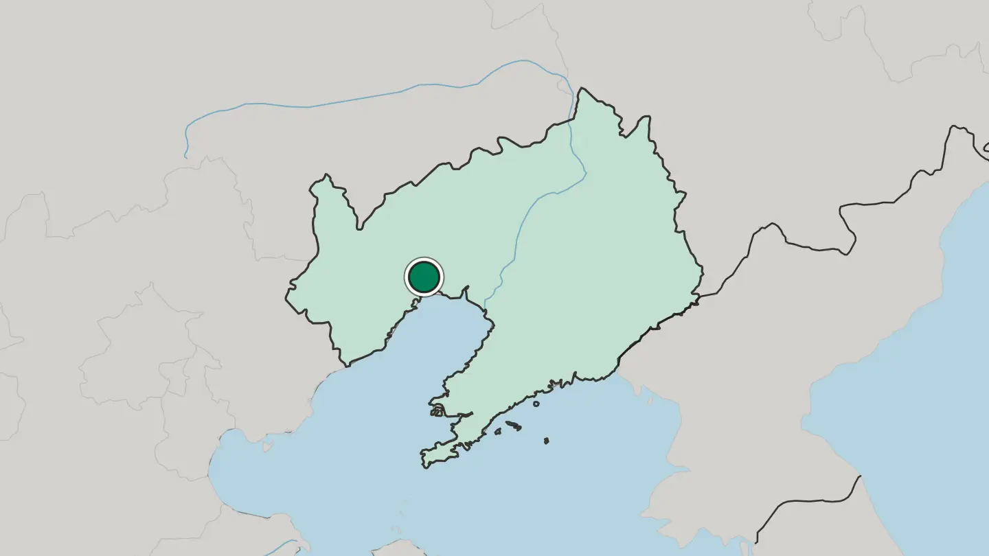 Map of Jinzhou in China