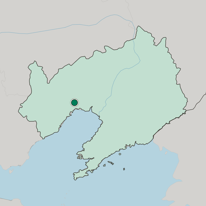 Map showing Jinzhou — In Liaoning