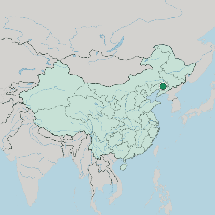 Map showing Shenyang — In China