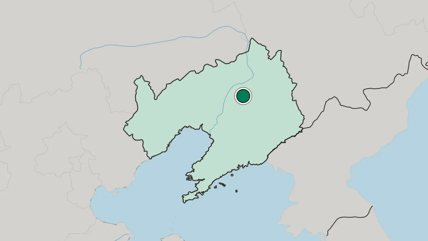Map of Shenyang in China