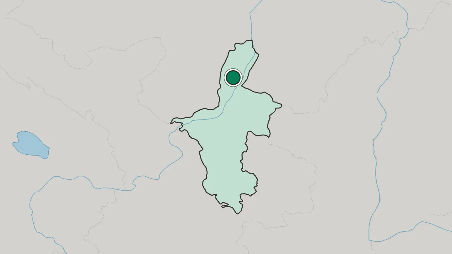 Map of Yinchuan in China