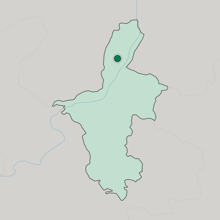 Map showing Yinchuan — In Ningxia Hui Autonomous Region