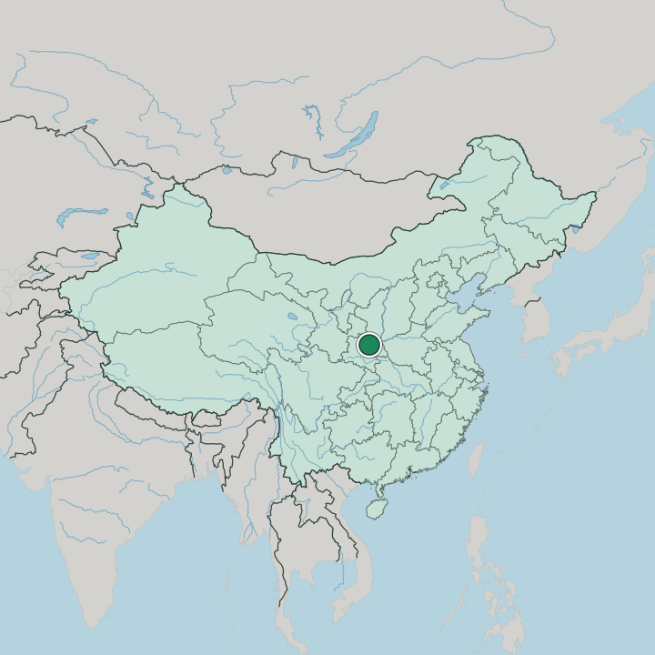 Map showing Xi’an — In China