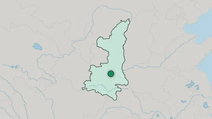 Map of Xi’an in China