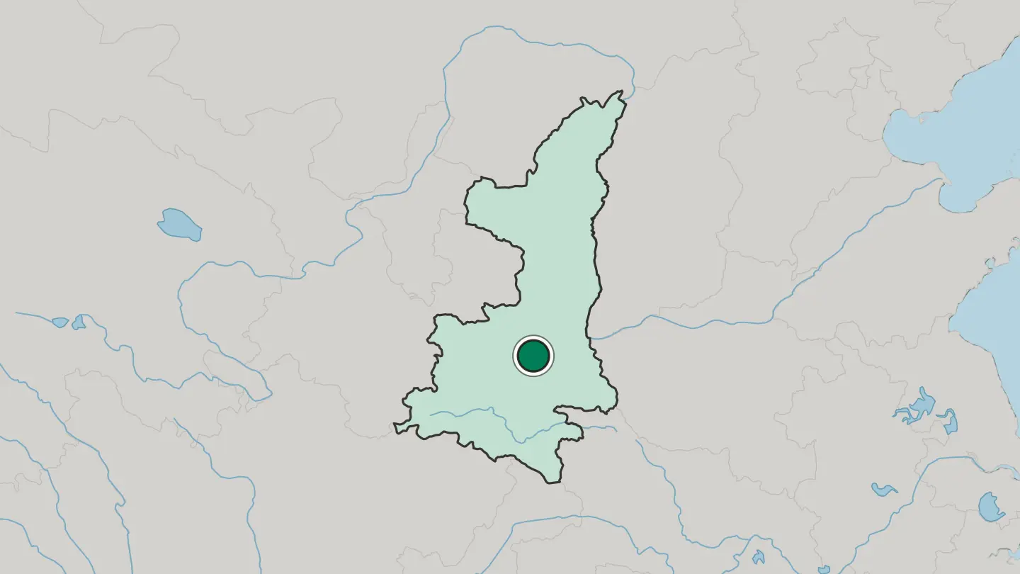Map of Xi’an in China