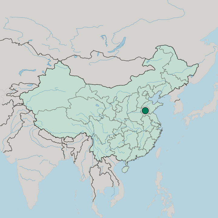 Map showing Jining — In China