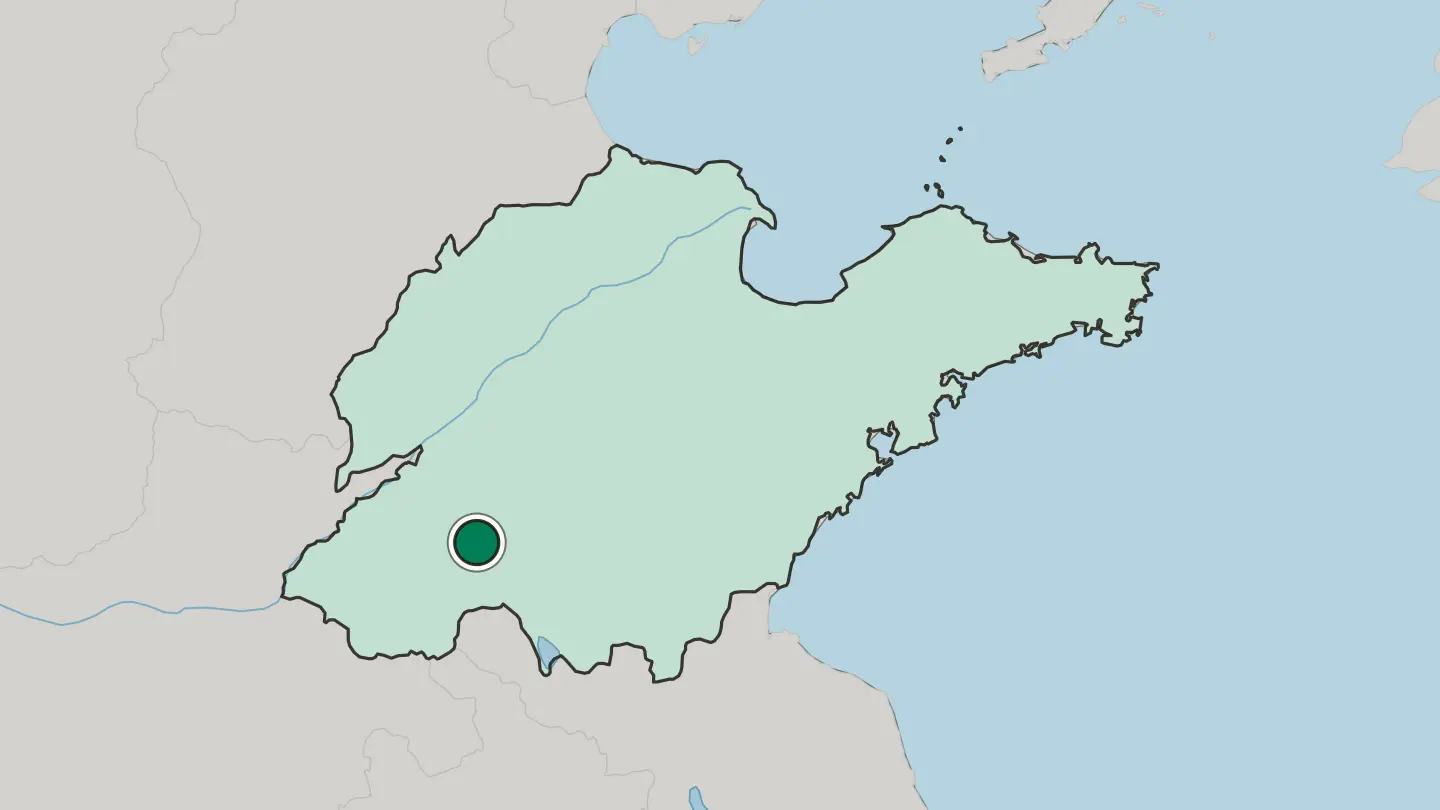 Map of Jining in China