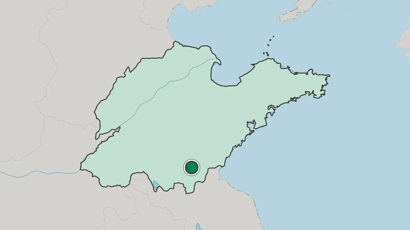 Map of Linyi in China