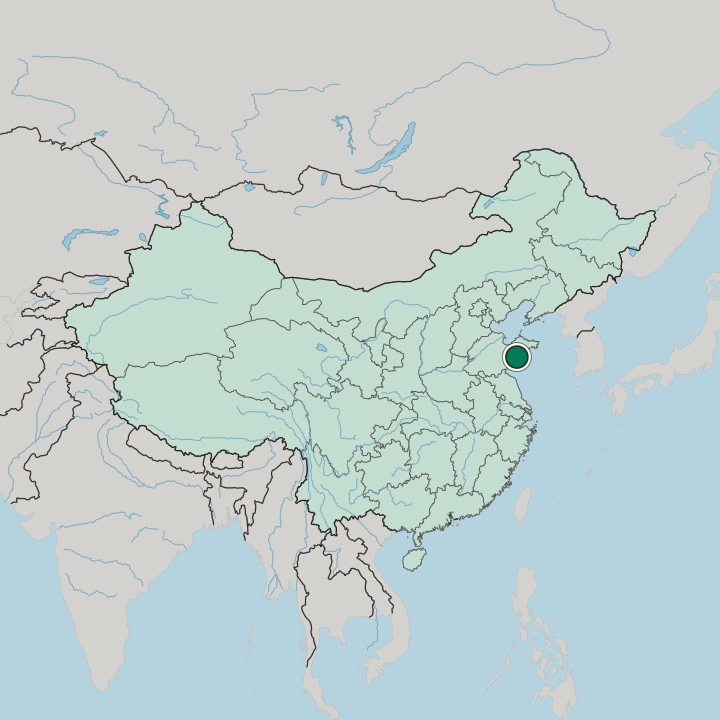Map showing Qingdao — In China