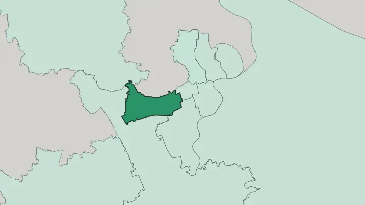 Map of Changning District in Shanghai