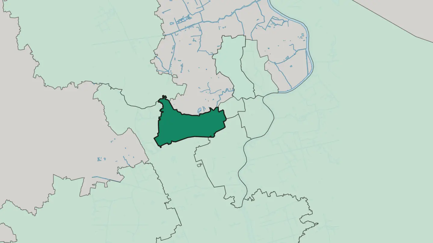 Map of Changning District in Shanghai