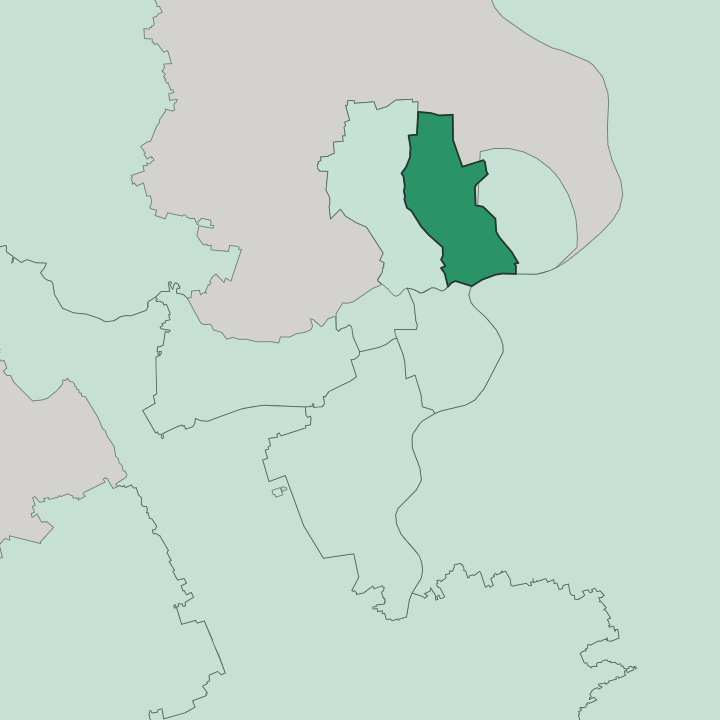 Map showing Hongkou — In Shanghai