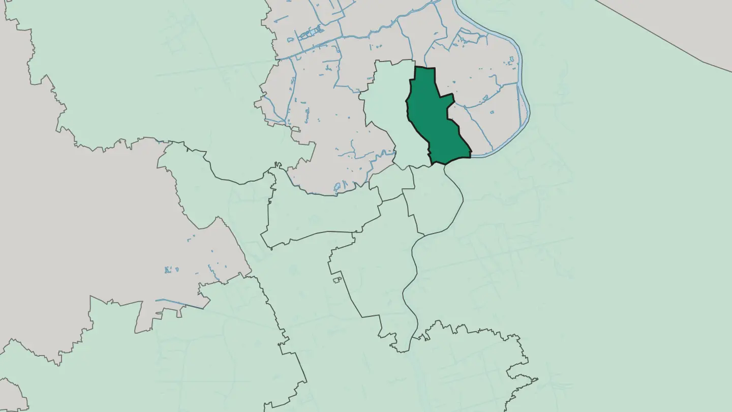 Map of Hongkou in Shanghai