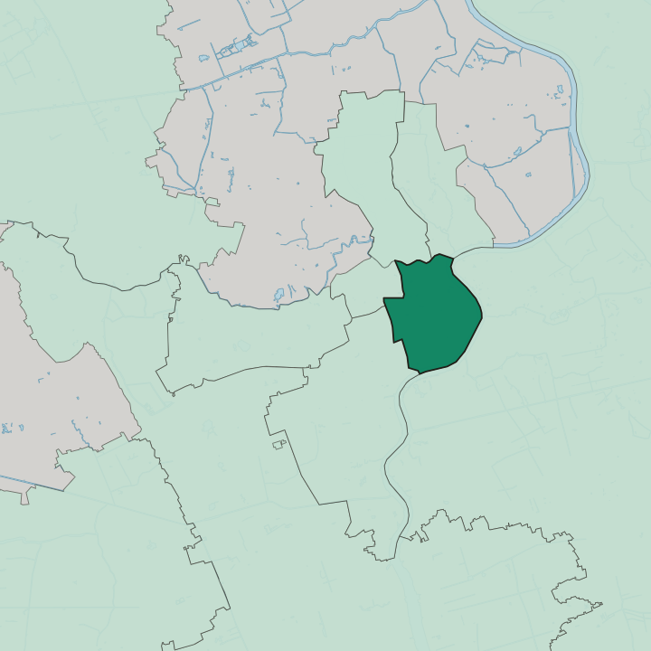 Map showing Huangpu District — In Shanghai