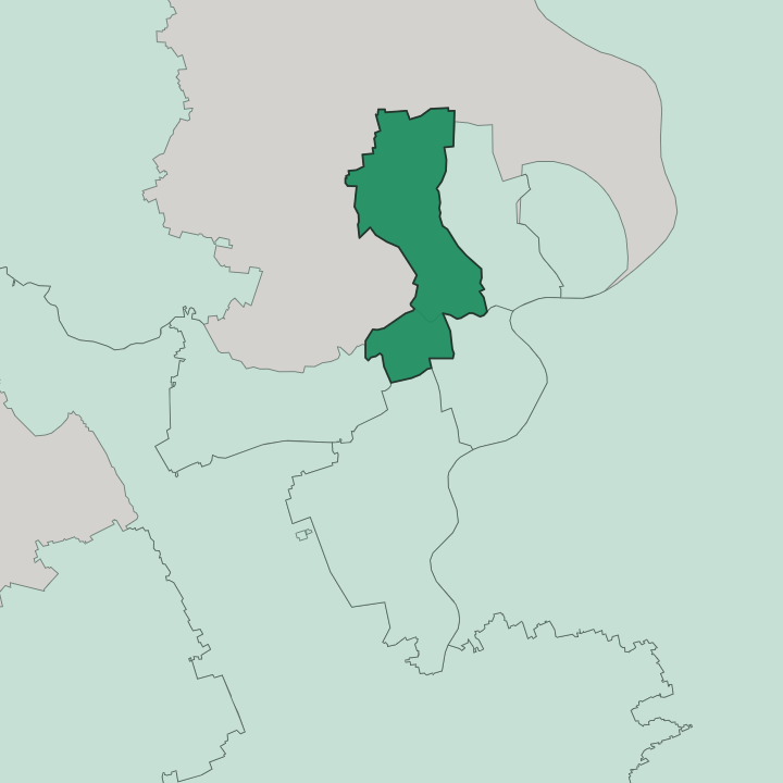 Map showing Jing’an — In Shanghai